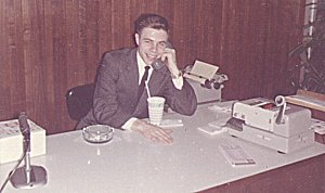Curt working at WLS Feb 1963